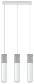 Biała industrialna lampa wisząca nad stół - EX570 S0-R64