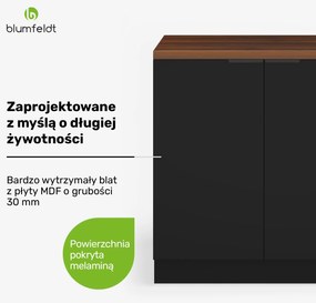 Blumfeldt WoodVista szafka pod zlewozmywak, solidna, zawiasy Soft-Close