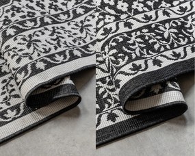 Dywan dwustronny zewnętrzny Gemini Alladyn czarno-kremowy 200 cm x 290 cm