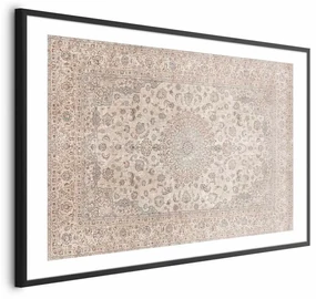 Plakat Piaskowy dywan 90x60 cm z ramą czarną z marginesem ARTGEIST B