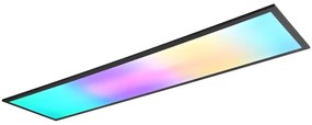 Czarna lampa sufitowa LED 29.5x119.5 cm Beta – Trio