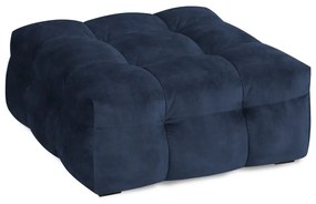 Niebieski aksamitny puf Windsor &amp; Co Sofas Vesta