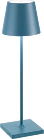 Lampa stołowa LED Poldina Pro Avio Blue, akumulatorowa i ściemnialna, do 12 h pracy, do użytku zewnętrznego, IP65