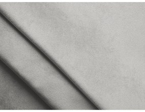 Jasnoszare łóżko kontynentalne ze schowkiem 140x200 cm Mikana – Makamii