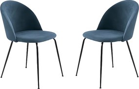 Zestaw 4 krzeseł z nowoczesnego materiału „Prince” z tapicerką cm 50x52 81h