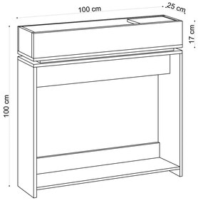 Stolik dekoracyjny Puppa Sapphire Oak