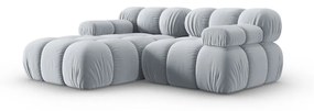 Jasnoniebieska aksamitna sofa 191 cm Bellis – Micadoni Home