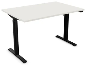 Biurko eCOMO 120x60cm platinum z regulacją wysokości NOWY STYL