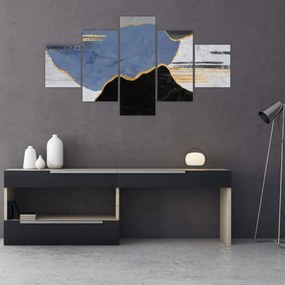 Obraz - Teksturowane kształty (125x70 cm)
