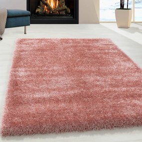 Dywan shaggy poliestrowy Brilliant różowy 80 cm x 250 cm