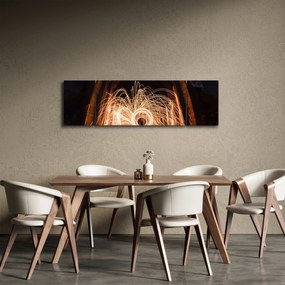 Obraz - Pokaz świateł na torach (170x50 cm)