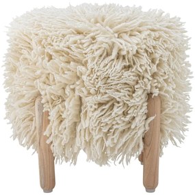 Kremowy puf Lomba – Bloomingville