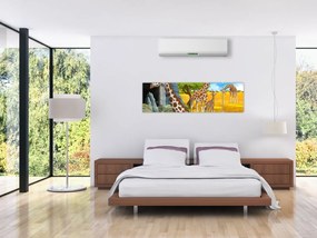 Obraz - Rodzina żyraf (170x50 cm)