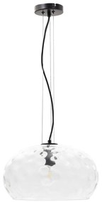 Czarna lampa wisząca ze szklanym kloszem ø 40 cm Balma – Kave Home