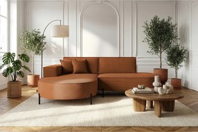 Narożnik Parma Studio Hills, tkanina Poso, lewy, pomarańczowy (40)