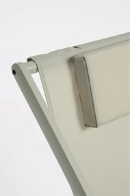 Szarobrązowy metalowy leżak ogrodowy Taylor – Bizzotto