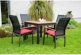 Doppler EXPERT WOOD antracyt - gastro stół aluminiowy 90x90x75cm - Towar z drobną wadą (N519)