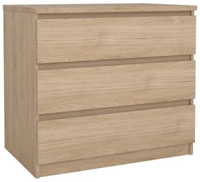 Komoda w dekorze dębu w naturalnym kolorze 77x70x50 cm Naia – Tvilum