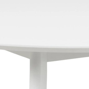 Okrągły nierozkładany stół Roxby Actona 105 cm, kolor biały