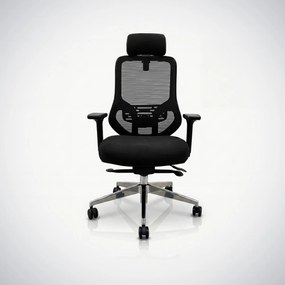 Ergonomiczny fotel biurowy z siatką czarny AXIS