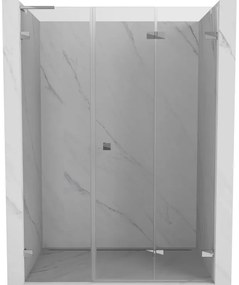 Mexen Lunar-F L drzwi prysznicowe składane prawe 120 cm, transparent, chrom - 836SL-120-050-01-00-P