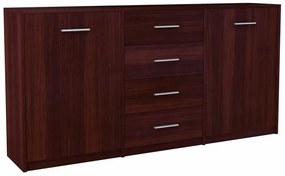 Komoda Z Szufladami I Półkami Do Salonu Wenge C4-W36