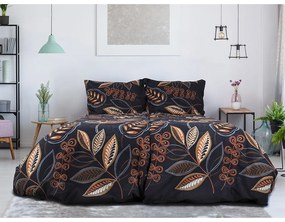 B.E.S. Petrovice Flanelowa pościel Noční listí,140 x 200 cm, 70 x 90 cm