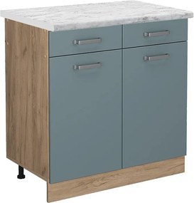 Szafka dolna do kuchni niebiesko-szary 80x60x81.6 r-line