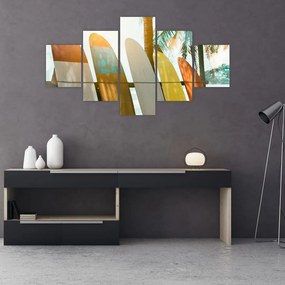 Obraz - Deski surfingowe (125x70 cm)