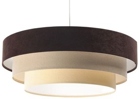 Potrójna okrągła lampa wisząca welurowa - S445-Cuba
