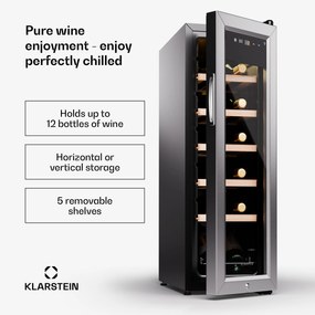 Klarstein Shiraz Premium Smart 12 Slim chłodziarka na wino