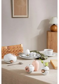 Zestaw 3 miniaturowych porcelanowych wazonów Kähler Design Hammershøi Poppy