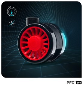 Fotel gamingowy Diablo X-One 2.0 Normal Size, czarno-czerwony