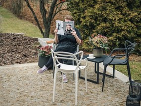 PROMOCJA Czarny plastikowy krzesło KATO II jakość.
