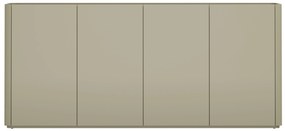 Komoda Elivo 200 cm czterodrzwiowa - eukaliptus / dąb baltic dune