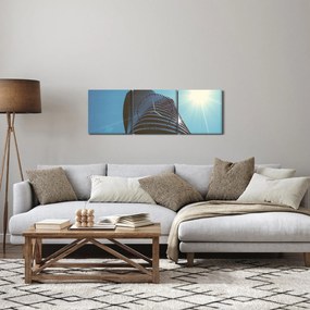 Obraz - Architektura (z zegarem) (90x30 cm)