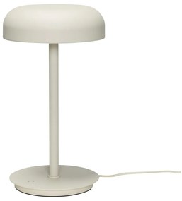 Kremowa lampa stołowa LED ze ściemniaczem (wysokość 37 cm) Velo – Hübsch