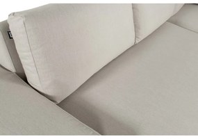 Jasnoszara aluminiowa sofa ogrodowa (lewostronna) Lucas – Hartman