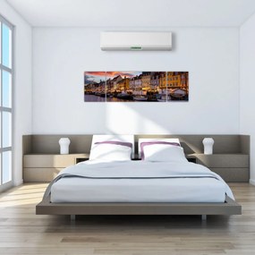 Obraz - Nyhavn, Kopenhaga (170x50 cm)