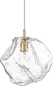 Designerska lampa ze szklanym kloszem Rock 30