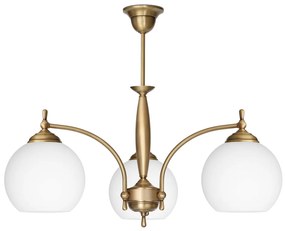 Elegancki żyrandol do salonu z trzema kulami QC-S3