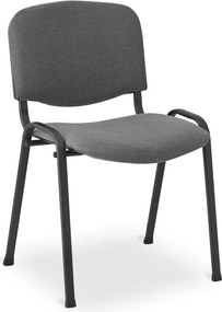 Szare Metalowe Sztaplowane Krzesło Konferencyjne Iso B7-T98