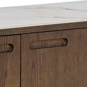 Brązowa komoda w dekorze dębu 160x75x40 cm Southampton – Actona