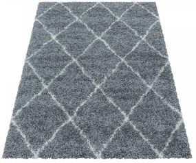 Dywan shaggy Alvor kratka szary 60 cm x 110 cm