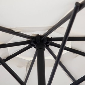 Outsunny Parasol Ogrodowy z Korbką 3m Kremowy Wytrzymały i Elegancki | Aosom PL