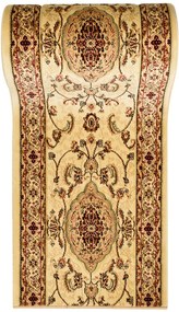 Kremowy chodnik na metry w elegancki wzór A2-M35