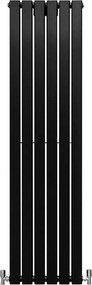 Grzejniki panelowe designerskie, matowo czarne, 1600 mm x 420 mm