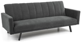 Sofa rozkładana ARMANDO VELVET szara HALMAR