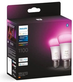 Inteligentne żarówki zestaw 2 szt. LED z gwintem E27, 11 W zestaw 2 szt. White and color ambiance – Philips Hue