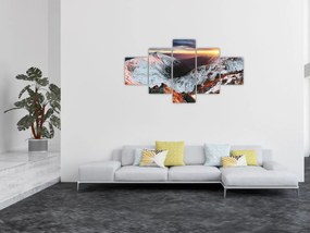 Obraz - Zimowa panorama górska (125x70 cm)